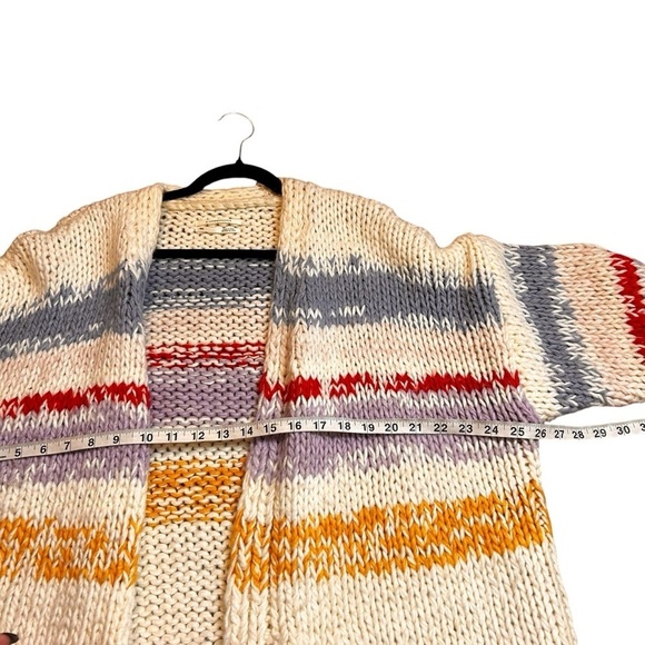 Anthropologie Grazia Chunky Striped Cardigan Sweater- Size XS/S - Picture 10 of 11
